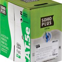 Cabo Lan U/utp Cat.5e 24 Awg 4 Pares Cmx Caixa C/ 305 Metros Azul 100% Cobre 23200099