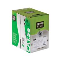 Cabo Lan U/utp Cat.5e 24 Awg 4 Pares Cmx Caixa C/ 305 Metros Cinza 100% Cobre 23200102