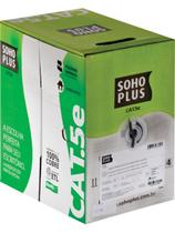 Cabo Lan U/utp Cat.5e 24 Awg 4 Pares Cmx Caixa C/ 305 Metros Preto 100% Cobre 23200100