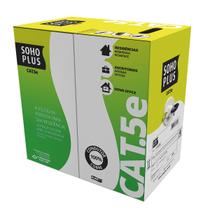 Cabo Lan U/utp Cat.5e 24awg 4 Pares Cmx Uso Externo Caixa C/ 305 Metros Preto 100% Cobre 23200174 Cabo Lan U/utp Cat.5e 24awg 4 Pares Cmx Uso Externo Caixa C/ 305 Metros Preto 100% Cobre 23200174