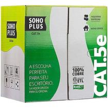 Cabo Lan U/Utp Cat5E 24 Awg 4 Pares Capa Cmx 305M Branco