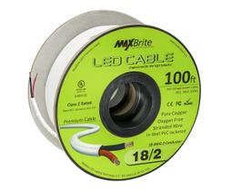 Cabo LED MaxBrite 18AWG 2 condutores 30m de baixa tensão