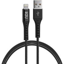 Cabo lightning 1,5m nylon energy2u preto e2u-lt15p