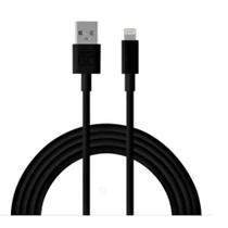 CABO LIGHTNING 2.0 AM 8 PINOS x USB 1m PRETO CB-L10BKX C3 TECH