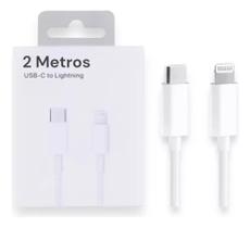Cabo Lightning 2 Metro tipo-C Compatível Iphone 8, X, XR, XS,11,Iphone 12,Iphone 13,Iphone 14 - FCON