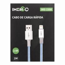 Cabo Lightning 2m 2.4a Carga Rapida Trancado Resistente IMS150A Cabo Lightning 2m 2.4a Carga Rapida Trancado Resistente IMS150A