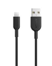 Cabo Lightning Anker Powerline II de 3 pés com certificação MFi preto