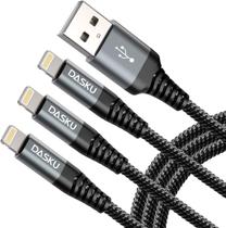 Cabo Lightning Dasku (3m) - Compatível com iPhone, iPad e Mais