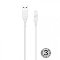 Cabo Lightning Hard TPE 200cm MFI Homologado Chip Apple - Iwill - Branco