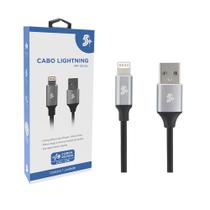 Cabo lightning para usb - 1,2m aluminum mobile premium 5+ Cabo lightning para usb - 1,2m aluminum mobile premium 5+