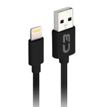 Cabo Lightning para USB - 2 Metros - Preto - C3Tech CB-L21BK C3PLUS - C3 Tech