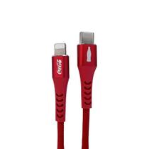 Cabo Lightning para USB C Coca Cola Elite 1,2m MFi 3A Carregamento Rapido e Dados 480Mbps Cabo Lightning para USB C Coca Cola Elite 1,2m MFi 3A Carregamento Rapido e Dados 480Mbps