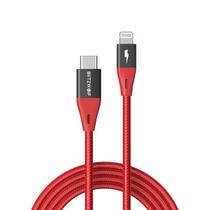 Cabo Lightning para USB-C (tipo C) - BlitzWolf BW-CL3 - 1.8M, Ultra Resistente, Certficação MFi - Vermelho - Baseus