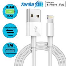 Cabo Lightning Para Usb Iphone Ipad Carregamento Rápido Reforçado - It-Blue