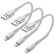 Cabo Lightning PEAKLIFT, 6 polegadas, curto, 0,5 pés, pacote com 3 unidades para iPhone Cabo Lightning PEAKLIFT, 6 polegadas, curto, 0,5 pés, pacote com 3 unidades para iPhone