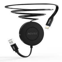 Cabo Lightning Retrátil AGVEE 30 cm/91 cm USBA