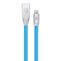 Cabo Lightning, Sincronização e Recarga 12W 2.4A, Flat Triangular 5x Mais Resistente, 1 metro, Azul, L810PB, ELG Cabo Lightning, Sincronização e Recarga 12W 2.4A, Flat Triangular 5x Mais Resistente, 1 metro, Azul, L810PB, ELG