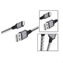 Cabo Lightning Ultra Resistente 1,5m Nylon Trançado Titanium