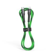 Cabo Lightning + Usb-c Ovvi 2m Mfi Branco e Verde/Amarelo