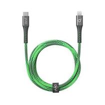 Cabo Lightning + Usb-c Ovvi 2m Mfi Verde/Grafite Cabo Lightning + Usb-c Ovvi 2m Mfi Verde/Grafite