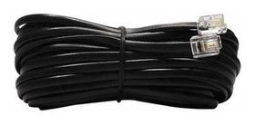 Cabo Liso Extensão Telefone 15 Mts Rj11 Preto