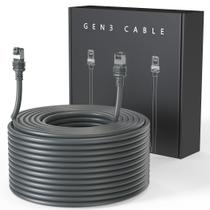 Cabo LUCMO Starlink Geração 3 76m à Prova d'Água 24AWG Cinza