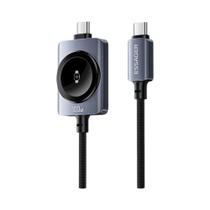 Cabo Magnético 2 Em 1 De Carregamento Rápido 100W Para iPhone 17/16/15/14 E Apple Watch Tipo-C Para