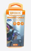 Cabo Magnetico Hrebos 3.1a 1m V8 Type-c Lightning 3in1 Cabo Magnetico Hrebos 3.1a 1m V8 Type-c Lightning 3in1