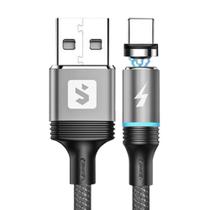 Cabo magnético para carregamento USB tipo-c 2.4A 1M 360