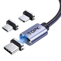 Cabo Magnetico Turbo Dados 3 Em 1 Com 2 Metros Rápido