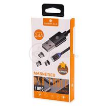 Cabo Magnético Usb 2.0 Conexão Usb-C/V8/Lightning 2.4A