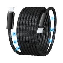 Cabo Magnético USB C Para Tipo C De Carregamento Rápido 100W 15M 2M Para iPhone 15 MacBook Huawei QC Cabo Magnético USB C Para Tipo C De Carregamento Rápido 100W 15M 2M Para iPhone 15 MacBook Huawei QC