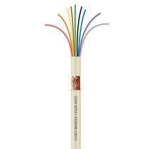 Cabo Manga 10X26 Awg - Com Blindagem Bege - 3 Metros Cabo Manga 10X26 Awg - Com Blindagem Bege - 3 Metros