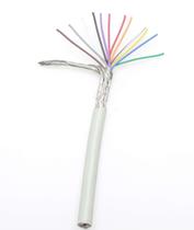 Cabo Manga 12 Vias com Malha 12 x 26 AWG BT Verde Palha Cabo Manga 12 Vias com Malha 12 x 26 AWG BT Verde Palha