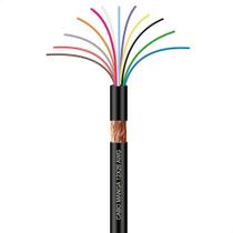 Cabo Manga 12x26 AWG - com Blindagem Preto - 10 Metros Cabo Manga 12x26 AWG - com Blindagem Preto - 10 Metros