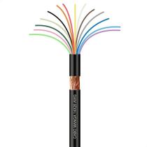 Cabo Manga 14x26 AWG - com Blindagem Preto - 5 Metros