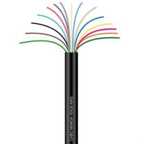 Cabo Manga 16x26 AWG - sem Blindagem Preto - 3 Metros