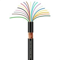 Cabo Manga 20x26 AWG - com Blindagem Preto - 50 Metros
