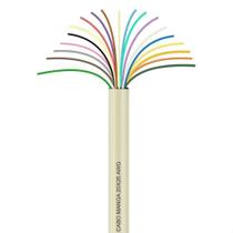 Cabo Manga 20x26 AWG - sem Blindagem Bege - 3 Metros