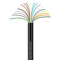 Cabo Manga 20x26 AWG - sem Blindagem Preto - 50 Metros