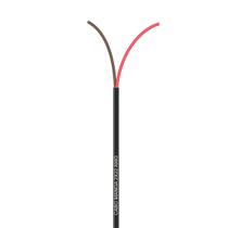Cabo Manga 2X22 AWG - sem Blindagem Preto - 20 Metros