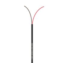 Cabo Manga 2X26 AWG - sem Blindagem Preto - 30 Metros