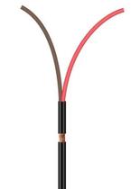 Cabo manga 2x26AWG blindado em trança (100 Metros)