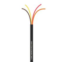 Cabo Manga 4X22 AWG - sem Blindagem Preto - 2 Metros