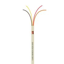 Cabo Manga 4X26 Awg - Com Blindagem Bege - 1 Metro