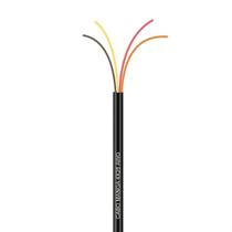 Cabo Manga 4X26 Awg - Sem Blindagem Preto - 4 Metros