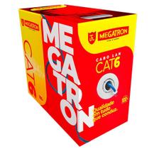 Cabo Megatron Categoria 6 Dados Lan 4 Pares 305m Vermelho Caixa