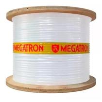 Cabo Megatron coaxial RG59 branco 67% malha bobina 300 metros