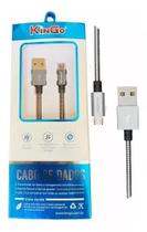 Cabo Metal Micro Usb V8 Kingo para Samsung galaxy A10 A01 Core J5 J7