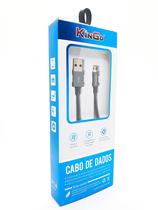 Cabo Metal Reforçado Micro-USB V8 Kingo 1m 2.1A p/ Moto E6s